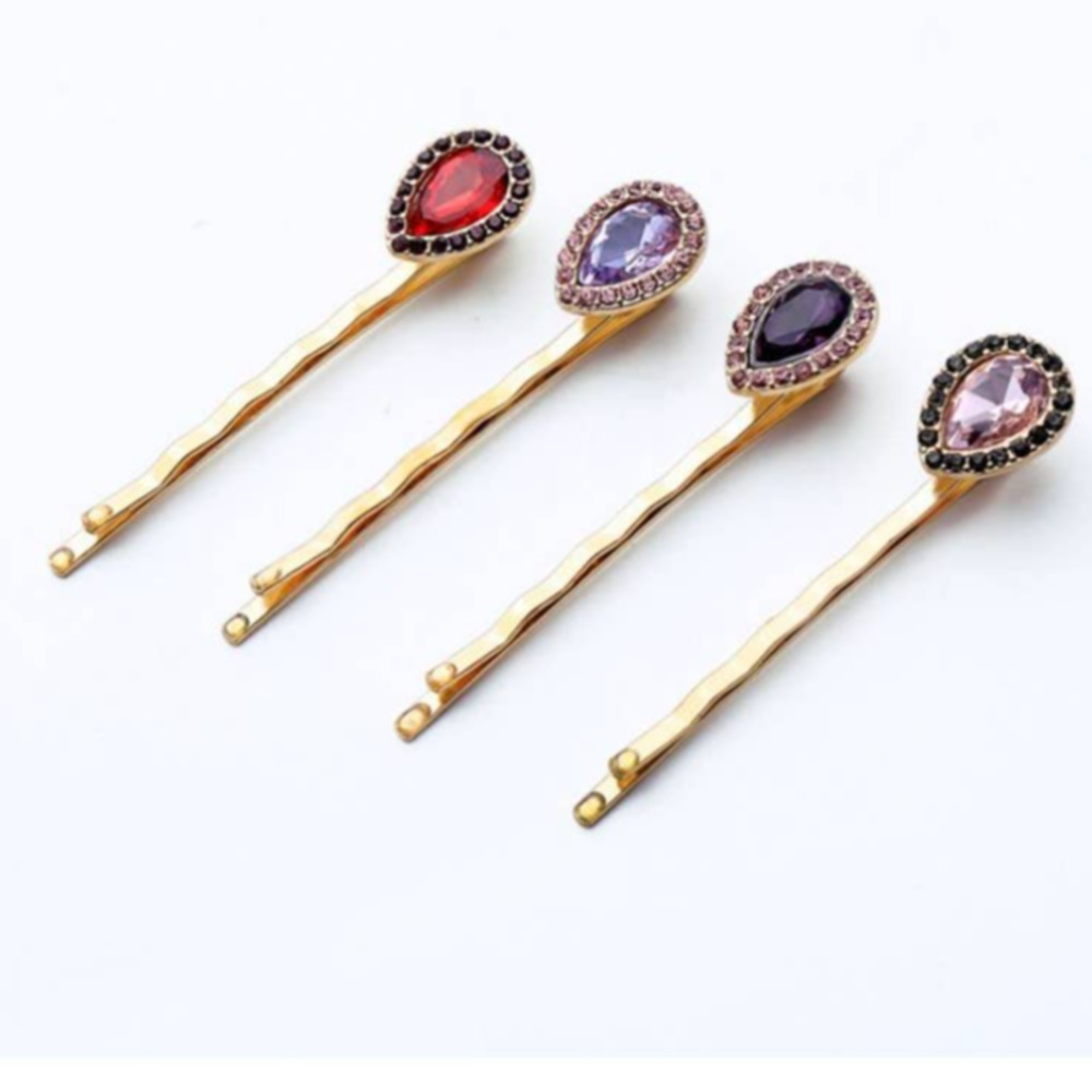 Jeweled Rhinestone Hairpin Set